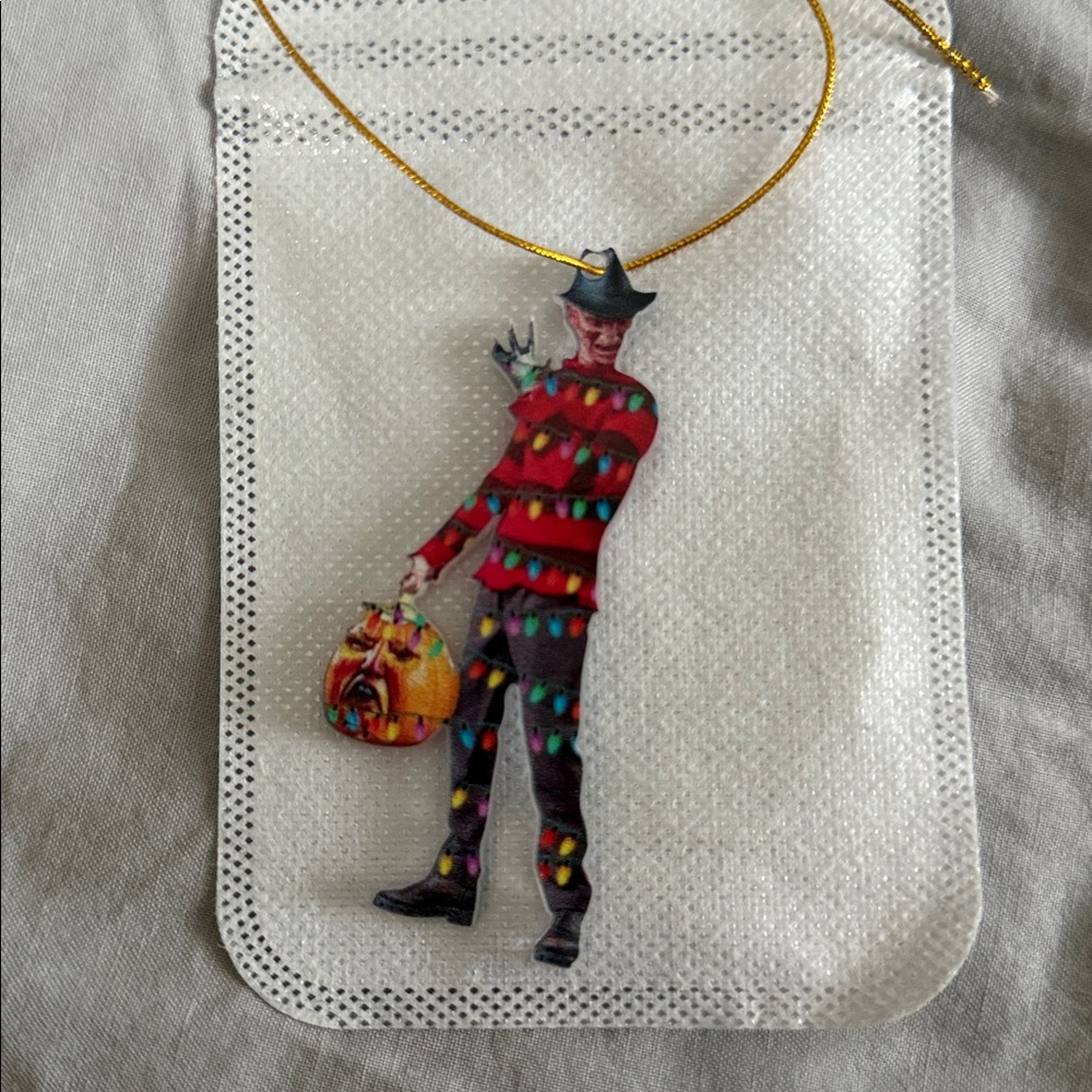 Freddy Krueger  Xmas tree ornament  Colorful Horror Character Ornament